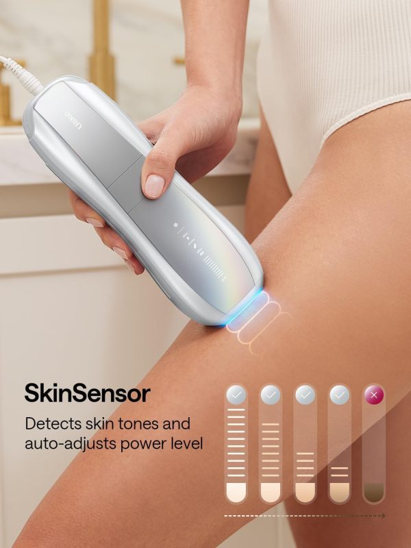 Ulike Laser Hair Removal Device for Women and Men, Air 10 IPL Hair Removal with Sapphire Ice-Cooling, Nearly Painless, Long-lasting Results, SkinSensor, 4 Modes for Body & Face At-Home Use - Image 4